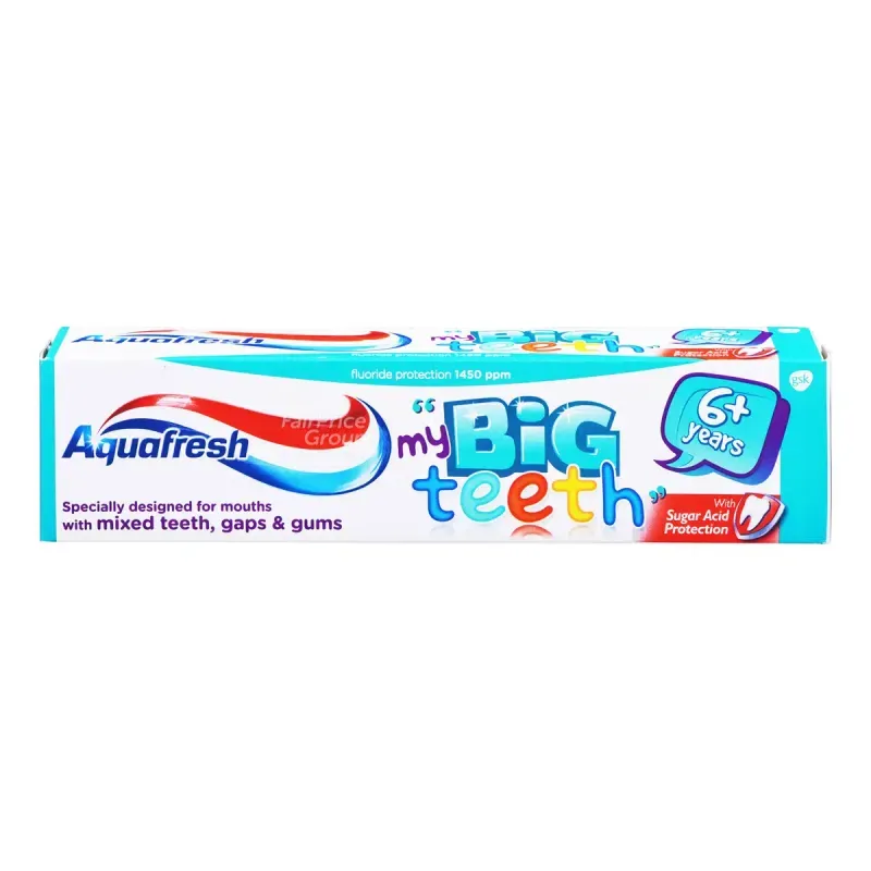 Aquafresh toothpaste - my big teeth, for ages 3-5 and 6+